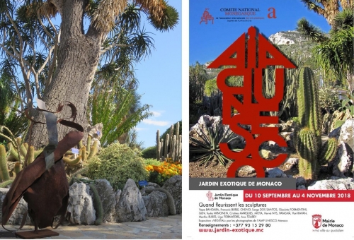 Quand fleurissent les sculptures, Jardin Exotique de Monaco, AIAP UNESCO Monaco